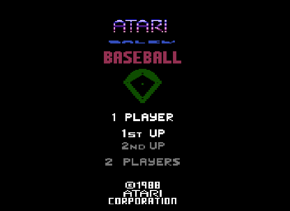 Super Baseball Title Screen